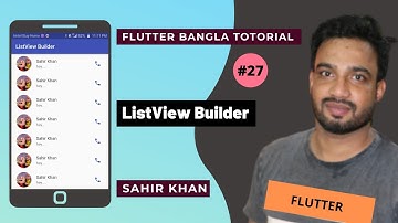Listview Builder Flutter | Flutter | Dart | Flutter Bangla Tutorial | Nazrul Islam