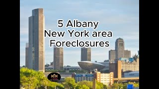 (5) Albany New York Area foreclosures going to auction on June 2024 at 10AM.