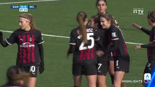 Sampdoria-Milan 0-3 | Apre Mesjasz, la chiude Bergamaschi | Serie A Femminile TIM 2022/23