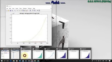 Tutorial Matlab Membuat Grafik dengan fungsi plot dan bar  menggunakan import data excel