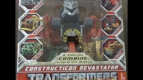 Transformers 2 Revenge of The Fallen: Constructicons Devastator Figure in Packaging.