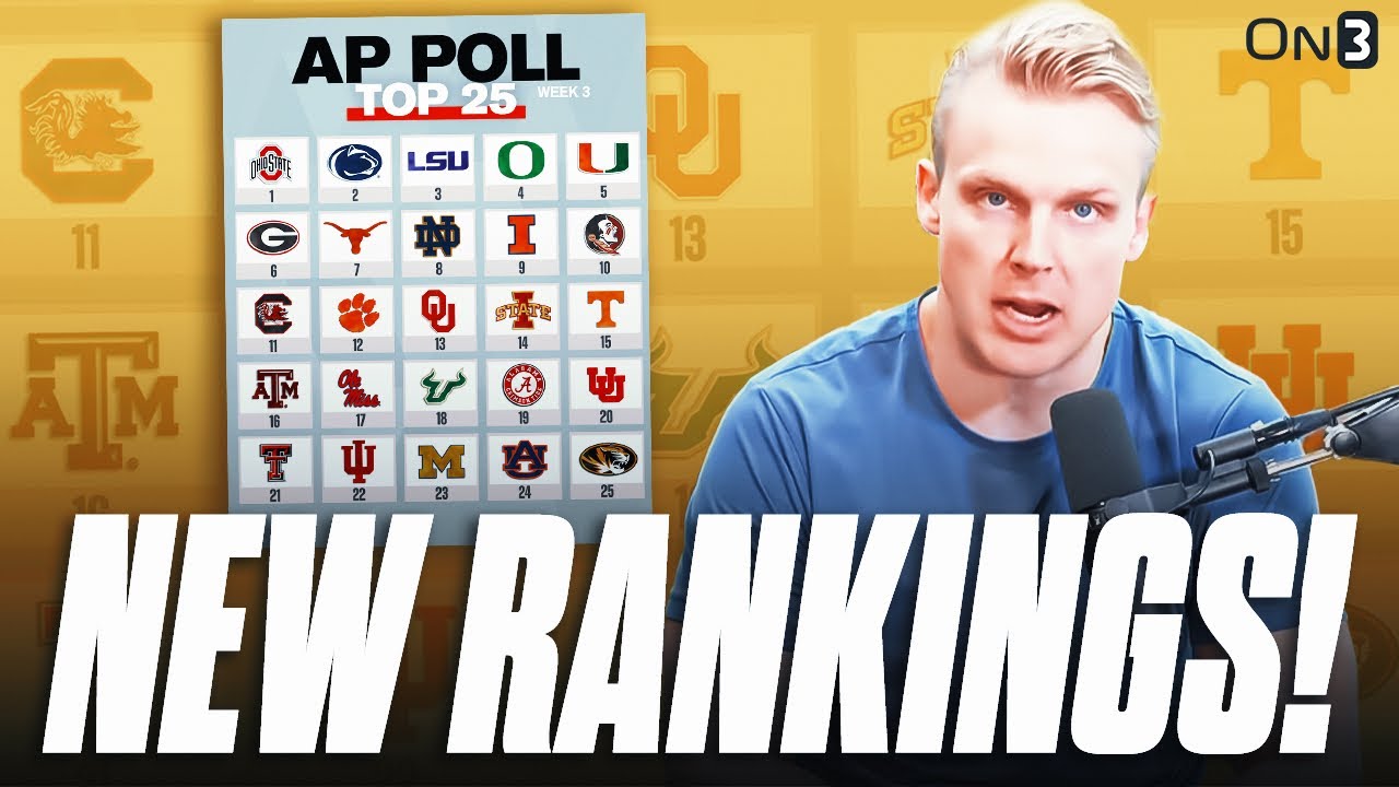 NEW Top 25 College Football Rankings | Questions For Georgia, Tennessee, Ohio State, Texas & MORE