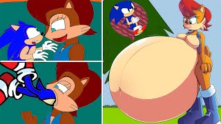 Wait Sally!! Sonic Is Not Food!!! 🤰☠️ (Sonic The Hedgehog Buffet)