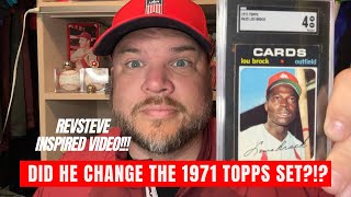Did Lou Brock Change 1971 Topps Baseball Cards? (Inspired by @RevSteveCards ) Wealth