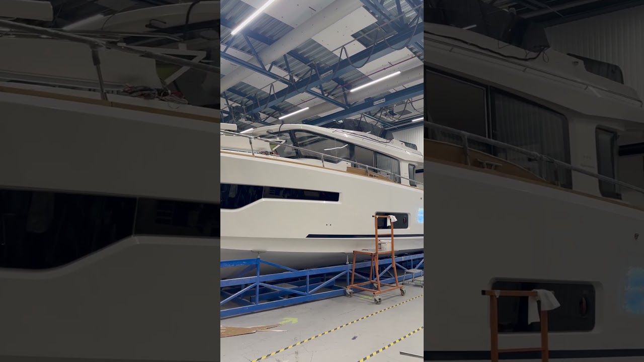 Our second in-stock Nimbus 495 Flybridge is currently in-build!