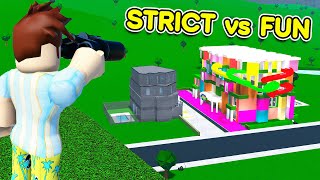 I Found STRICT Hotel Vs FUN Hotel.. (Roblox Bloxburg)