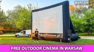 🎞 Free outdoor cinema in Warsaw 🎞