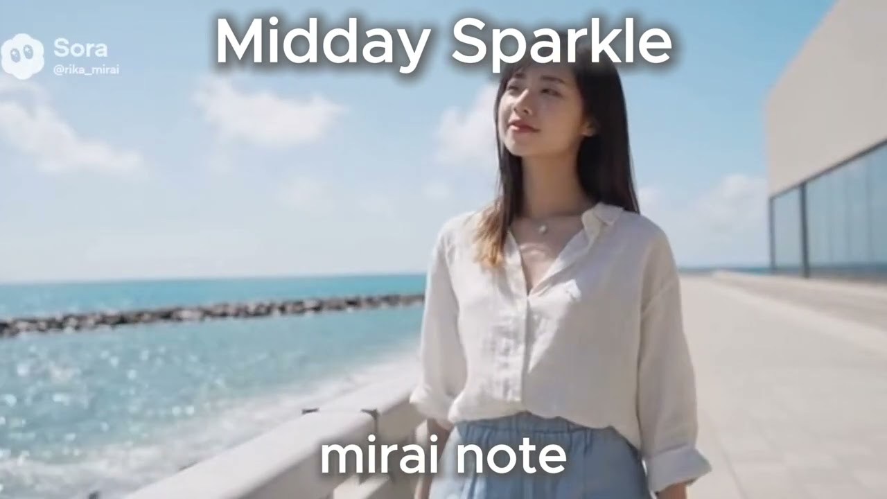 Midday Sparkle　心が軽くなる曲　CityPop #JPop #UpbeatPop #MiddaySparkle #SeasideVibes #SummerVibes #Chill
