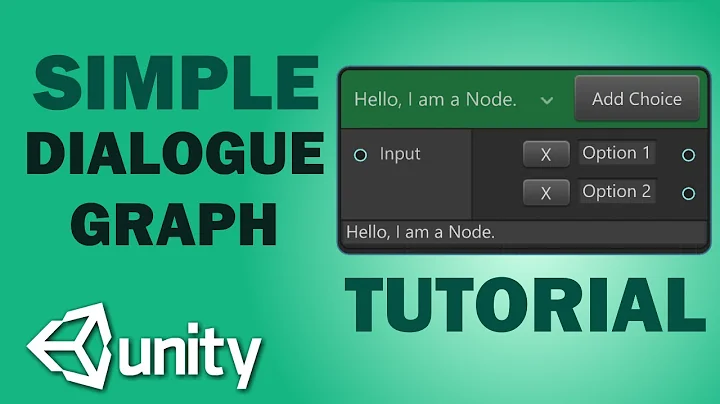 UNITY DIALOGUE GRAPH TUTORIAL - Setup