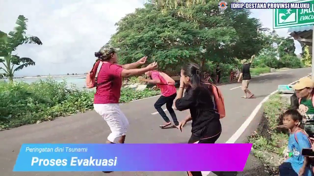 Simulasi Mandiri Ancaman Bencana Tsunami Desa Kroing, Kab Maluku Barat Daya, RMC W 3