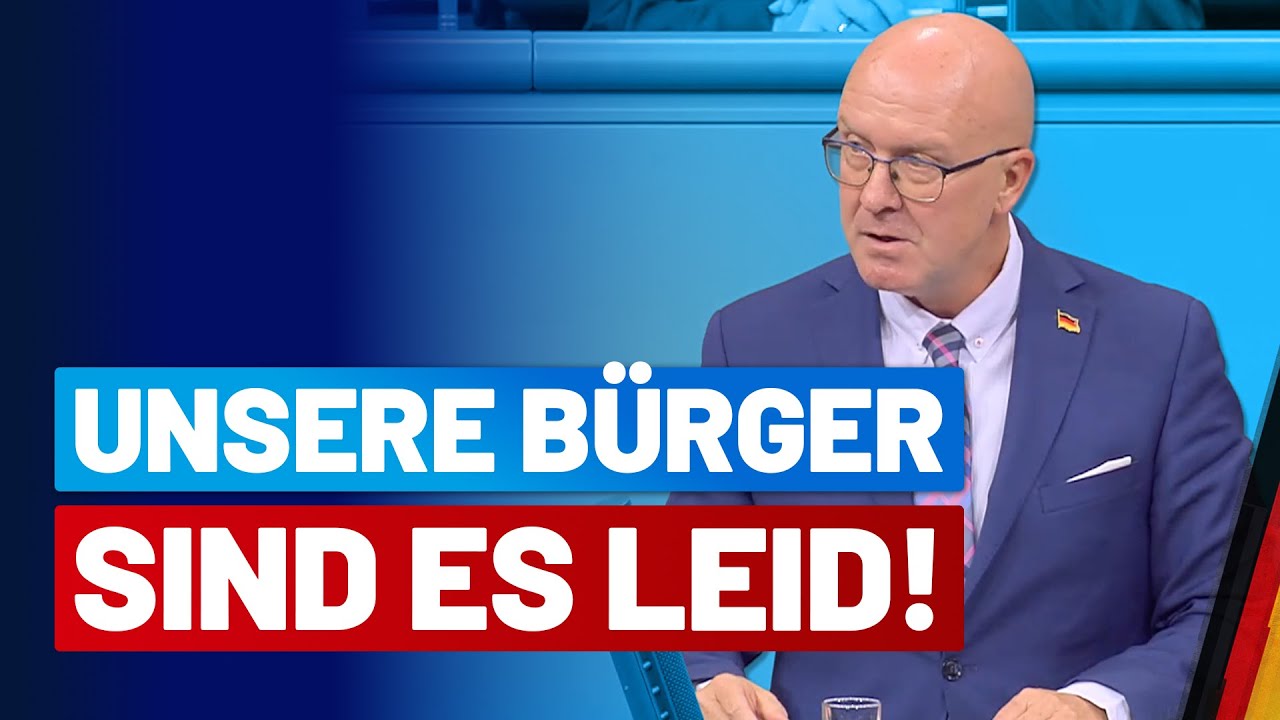 Sozialsysteme werden gnadenlos ausgenutzt! Thomas Stephan - AfD-Fraktion im Bundestag