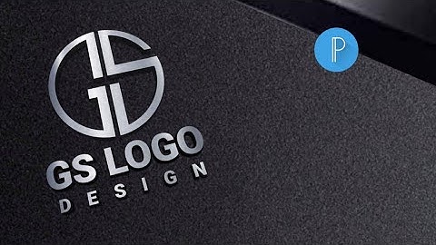 G S Monogram logo design in Android Phone I Pixellab logo design