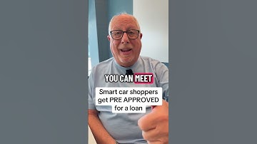 Always get a loan pre approval before buying a car explainer video