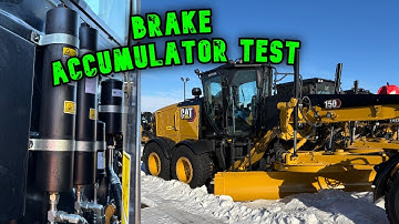 Brake Accumulator Test Tutorial - Caterpillar 150 Motor Grader.