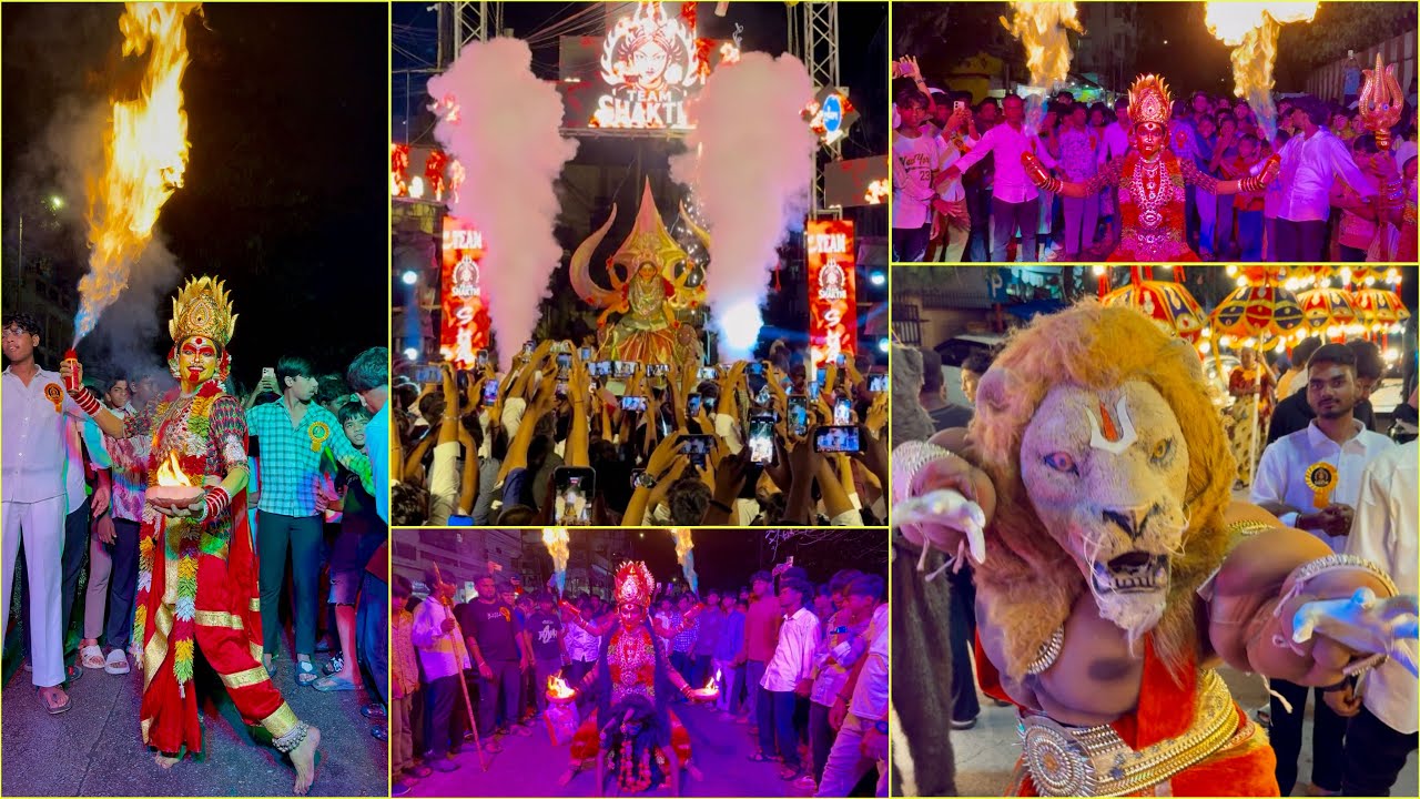 Amberpet Durga Mata Grand Aagman 2025 | Team Shakthi Durga Mata Aagman 2025 Hyderabad #aagman2025 