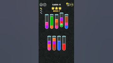 water color sort 3D level 13 walkthrough solution