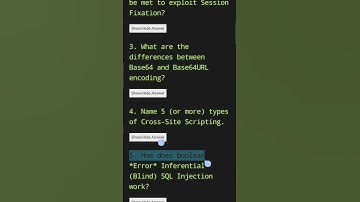 cybersecurity appsec Interview questions #cybersecurity  #offsec #appsec @Tib3rius