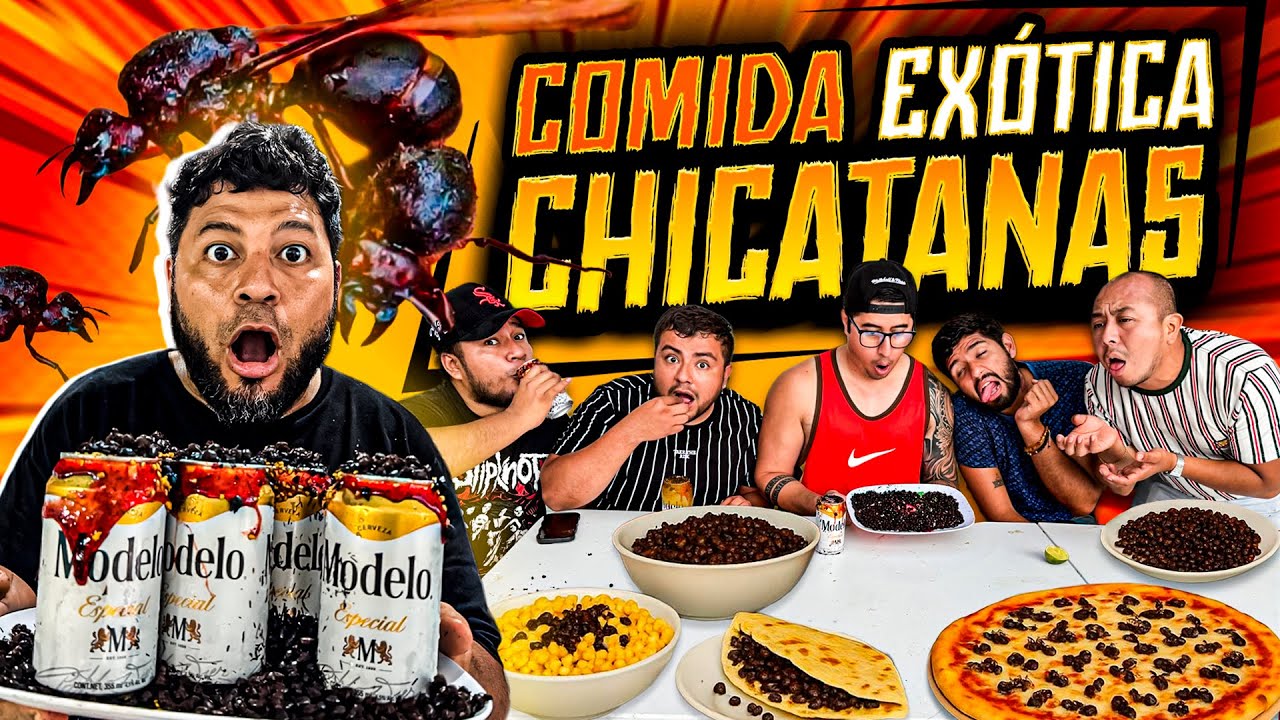 🐜Probando COMIDA EXOTICA con el CREW RETOJORJAIS | HORMIGAS GIGANTES ( nucu CHICATANA)🐜