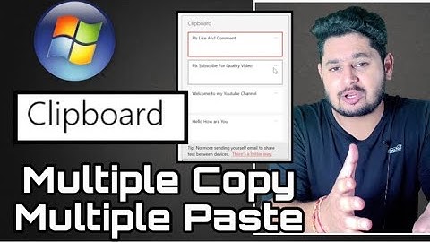How to Copy & Paste Multiple Items  on Windows 10 | Clipboard