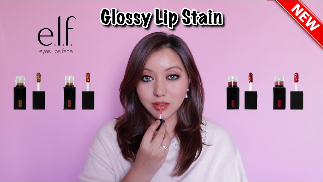NEW ELF Cosmetics Glossy Lip Stain Review Lip Swatches YouTube new-elf-cosmetics-glossy-lip-stain-review-lip-swatches-youtube