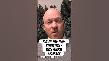 Recent Patching Statistics | Presented by Mikkel Pedersen, Head of Global Sales Enablement