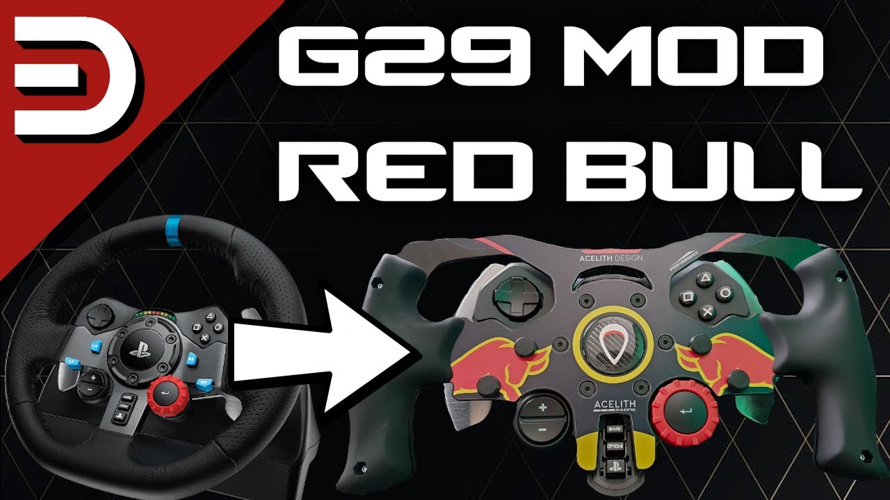 Umbau G29 (Logitech) mit Acelith MOD (Red Bull), Testfahrt in F1 2020