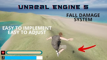 Simple Fall Damage System Tutorial in Unreal Engine 5 - UE5