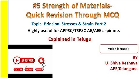 Principal Stresses & Strains-Part2 #som 5