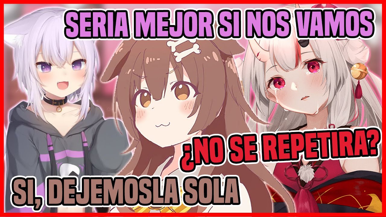 OkaKoro abandona a Ayame mientras llora - Hololive