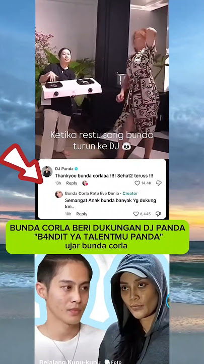 bunda corla beri dukungan Dj panda