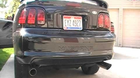 1998 V6 Mustang No Exhaust (video 1)