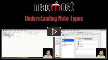 Understanding Note Types (MacMost #1876)