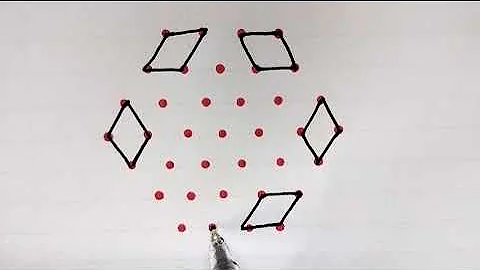 7x4 புள்ளி கோலங்கள். Easy dot kolam designs for beginners. Easy rangoli. Easy dot kolam/ muggulu