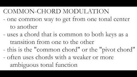 Music Theory - Modulation Basics & Common-Chord Modulations.
