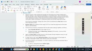 Shelly Cashman Excel 2019 | Module 2: SAM Project 1a Roadrunner Online #shellycashman