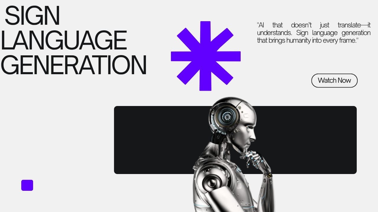 SIGN LANGUAGE GENERATION- breaking barriers through AI - YouTube