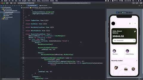 SwiftUI2.0 Transfer Fund App UI (Custom Drag and Drop) Part 1