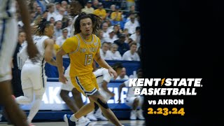 Kent State Men's Basketball vs. Akron 2.23.24 | Highlights
