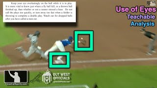 Teachable - Proper Use of Eyes and Patience with 1B Umpire David Rackley