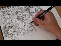 A Page of Faces! Are You Inktobering? - Draw With Mikey 127