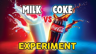 mixing coke and milk coca cola vs milk chemical reaction experiment