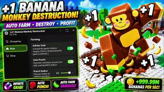 [🍌] +1 Banana Monkey Destruction Script - Infinite Grab Auto Punch Auto Train Auto Rebirth & More