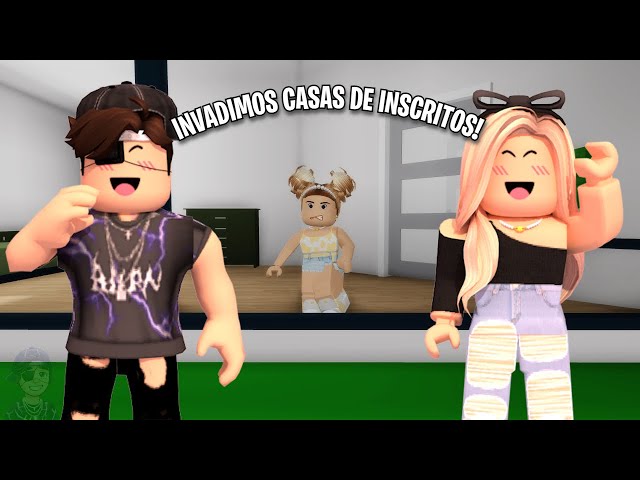 Roblox - INVADIMOS MUITAS CASAS PELA CIDADE DE BROOKHAVEN