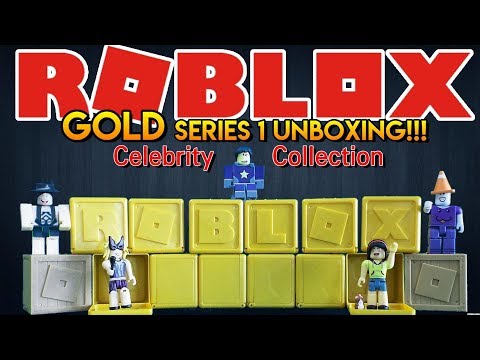 Roblox Celebrity Collection Series 1 Gold Mystery Box Unboxing - roblox gold collection celebrity series 1 blind box opening pstoyreviews