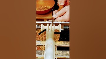 Woodturning Turn a wooden rings in 20 Seconds Very Smoothly