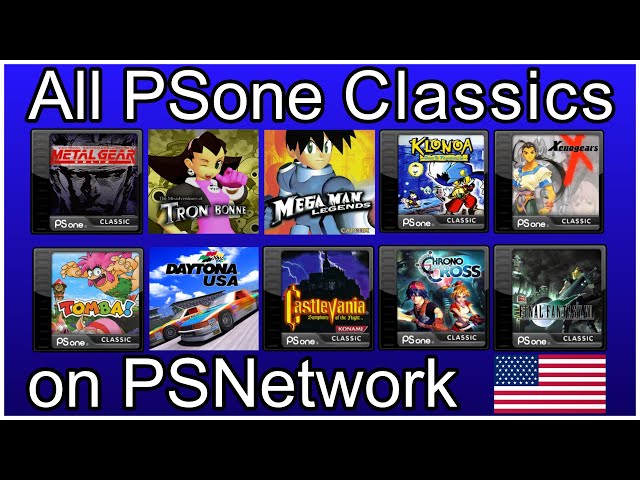 Every PSone CLASSICS game on the PlayStation Store (EU) 