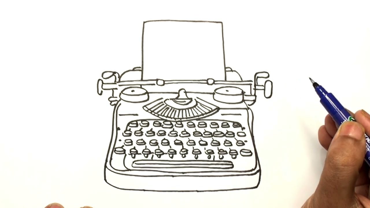 Typewriter sketch icon Typewriter sketch icon for web mobile and  infographics hand drawn vector isolated icon  CanStock