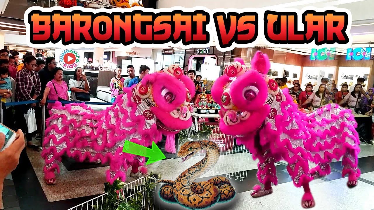 Atraksi BARONGSAI vs ULAR NAGA - Gong Xi Fa Cai