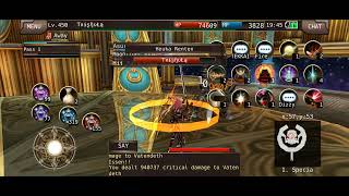 Iruna Online Unity Samurai vs Vatendeth 450
