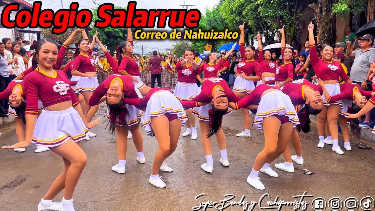 Colegio Salarrue de Sonsonate en Desfile de Correo de Nahuizalco.